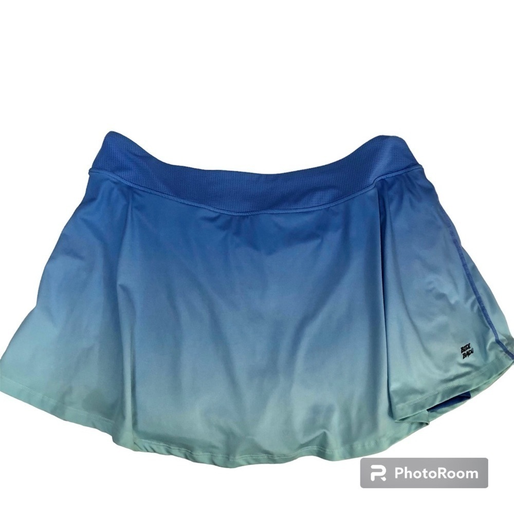 Bidi Badu Colortwist Printed Wavy Lightweight Tennis Skort Blue Hombre Size XL - Picture 3 of 7